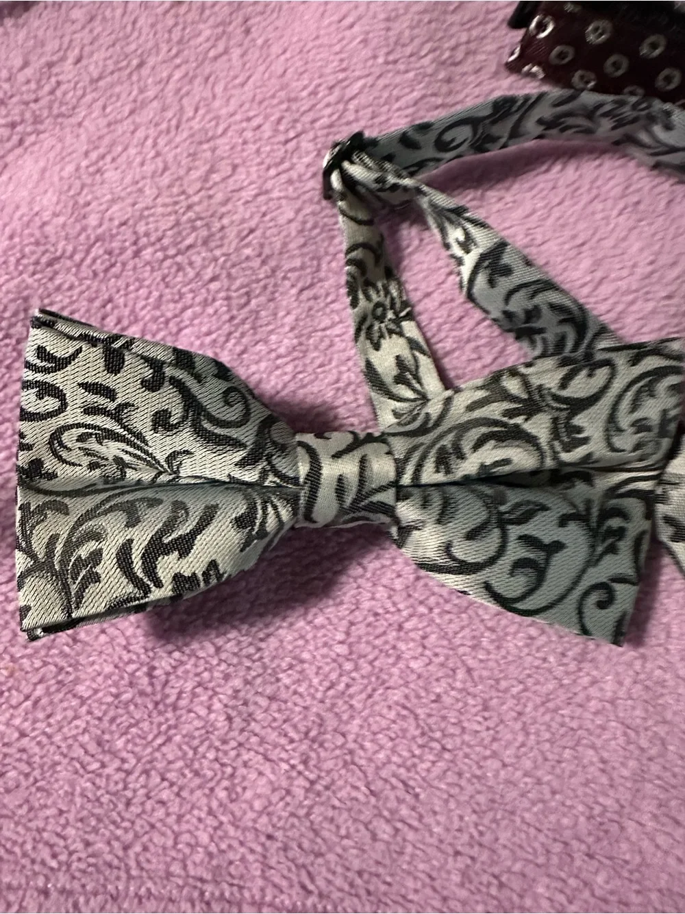 Men's Bow Tie Set - Black, Silver, Brown
